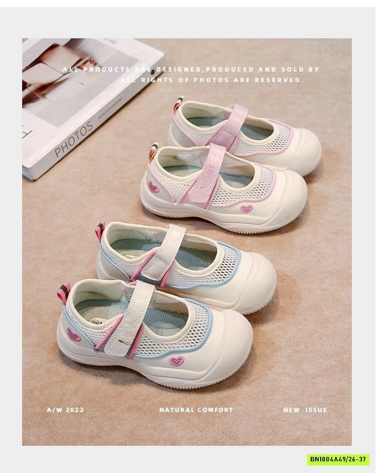 GIÀY LƯỜI THÔNG HƠI BÉ GÁI