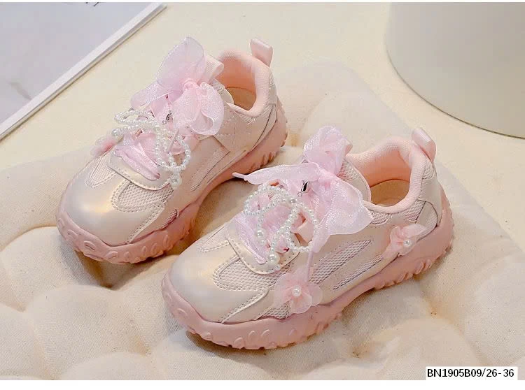 GIÀY THỂ THAO PHỐI NƠ BÉ GÁI