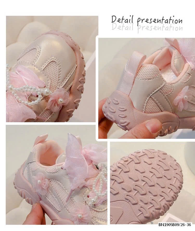 GIÀY THỂ THAO PHỐI NƠ BÉ GÁI