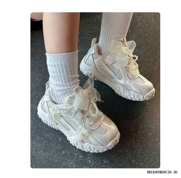 GIÀY THỂ THAO PHỐI NƠ BÉ GÁI