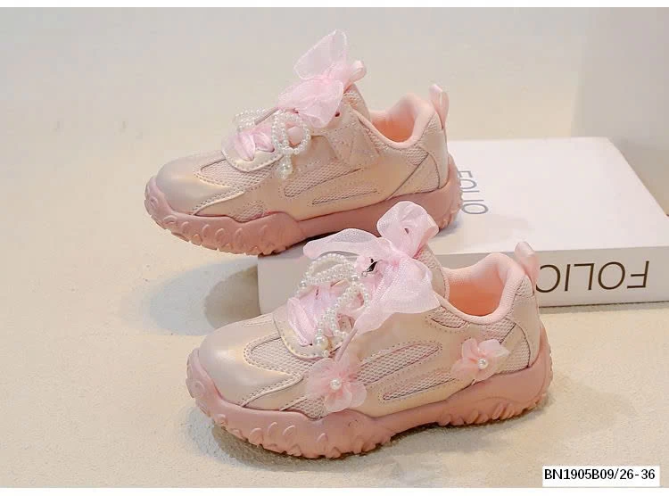 GIÀY THỂ THAO PHỐI NƠ BÉ GÁI