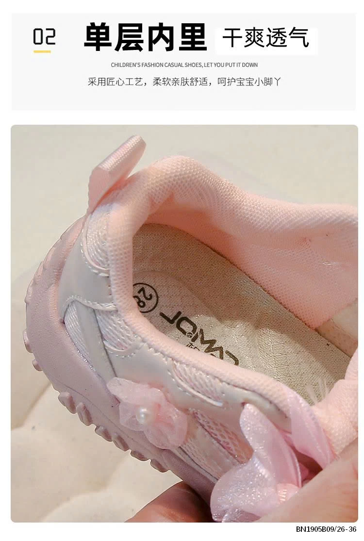 GIÀY THỂ THAO PHỐI NƠ BÉ GÁI