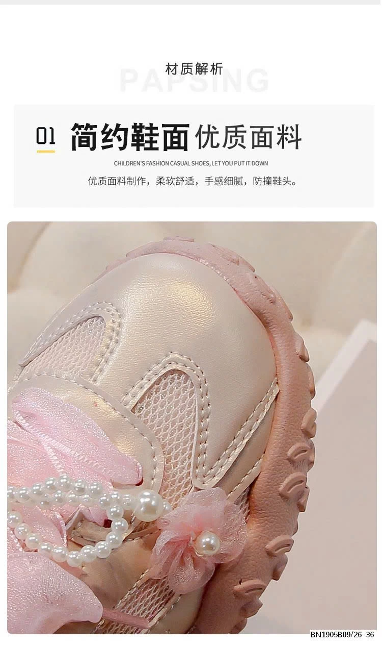 GIÀY THỂ THAO PHỐI NƠ BÉ GÁI