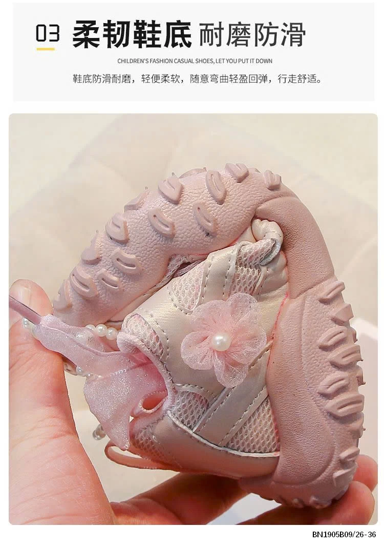 GIÀY THỂ THAO PHỐI NƠ BÉ GÁI