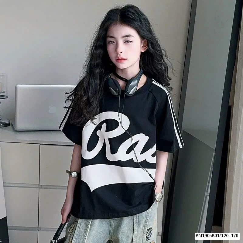 ÁO PHÔNG CHỮ PHỐI SHORT JEAN