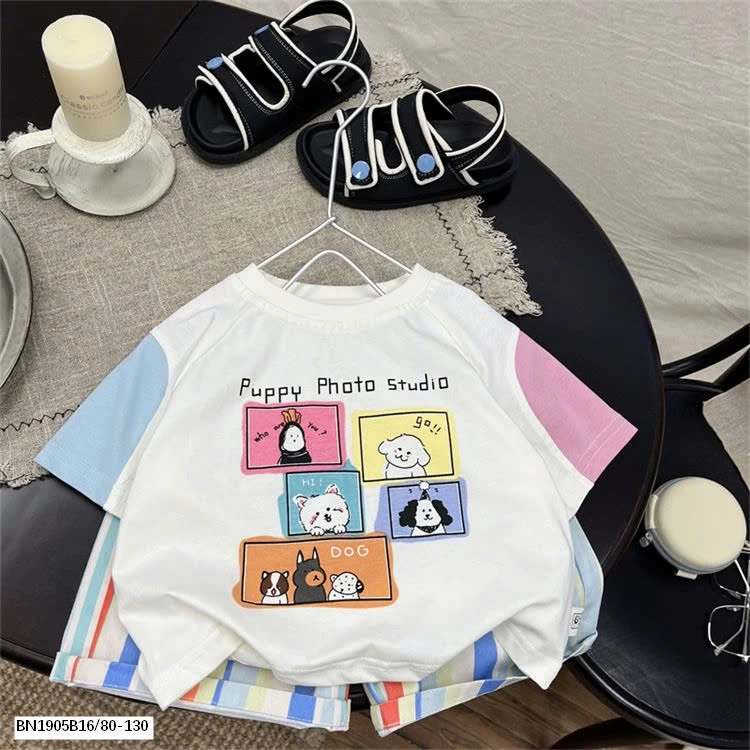 SET CỘC HOẠT HÌNH QUẦN KẺ SỌC