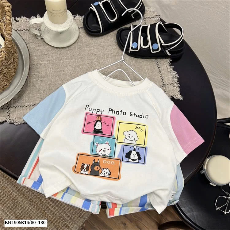 SET CỘC HOẠT HÌNH QUẦN KẺ SỌC