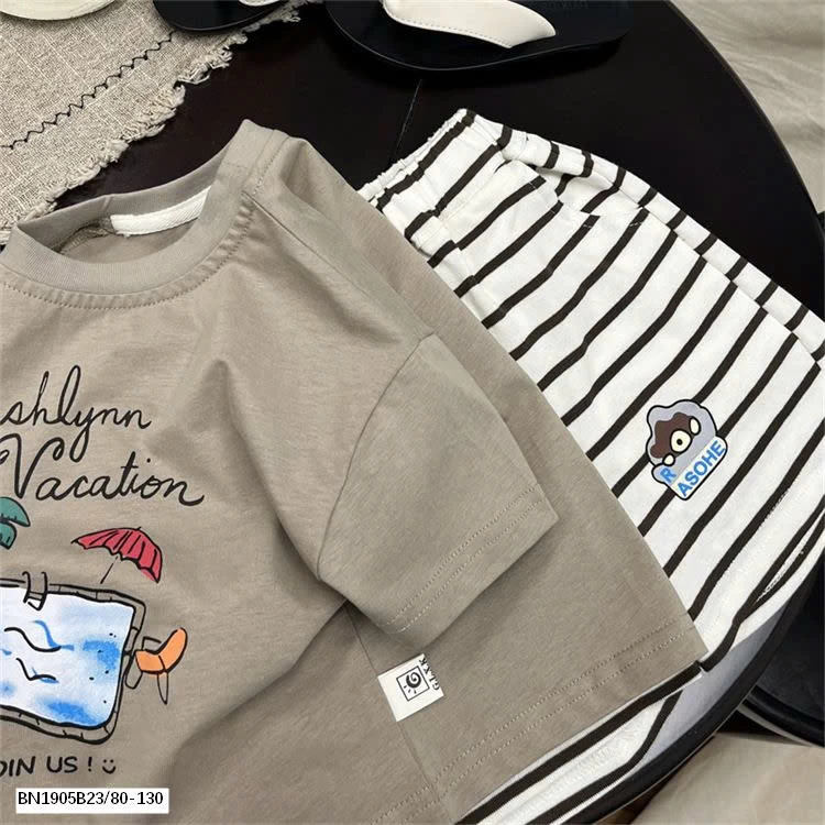 SÉT COTON IN HÌNH ĐI BIỂN