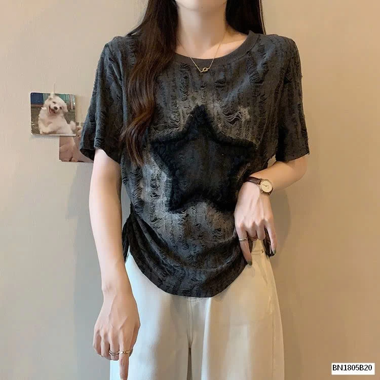 ÁO THUN RÁCH NGÔI SAO CÁ TÍNH