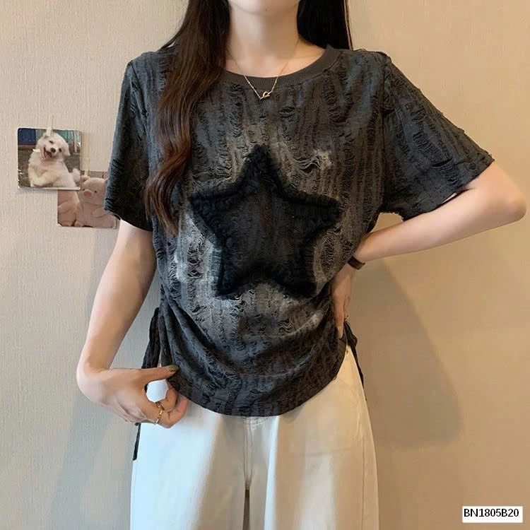 ÁO THUN RÁCH NGÔI SAO CÁ TÍNH