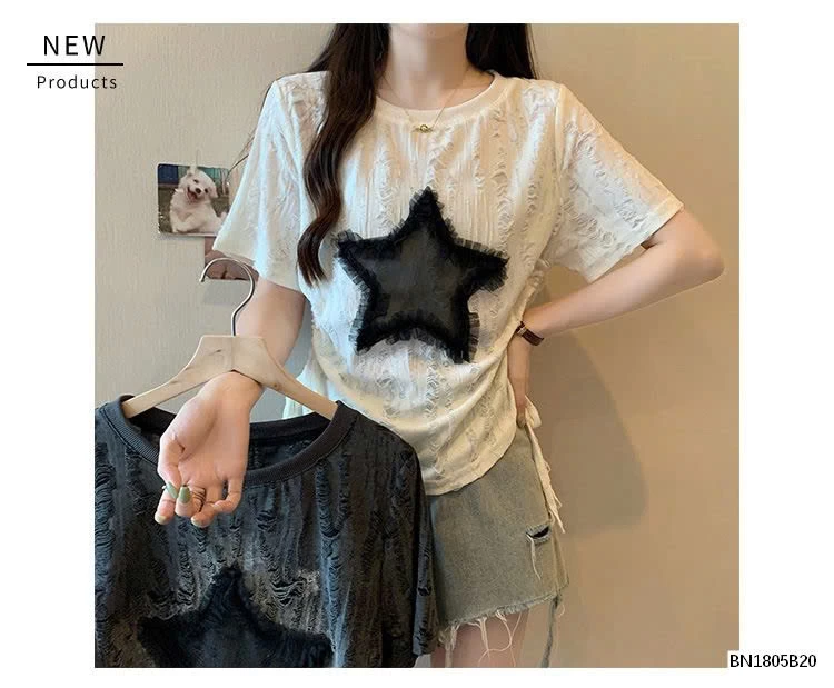 ÁO THUN RÁCH NGÔI SAO CÁ TÍNH