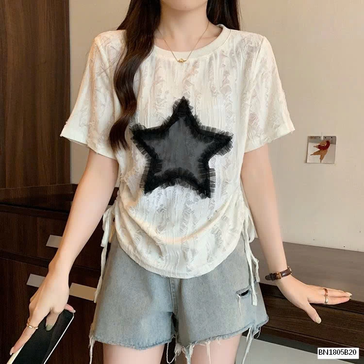 ÁO THUN RÁCH NGÔI SAO CÁ TÍNH