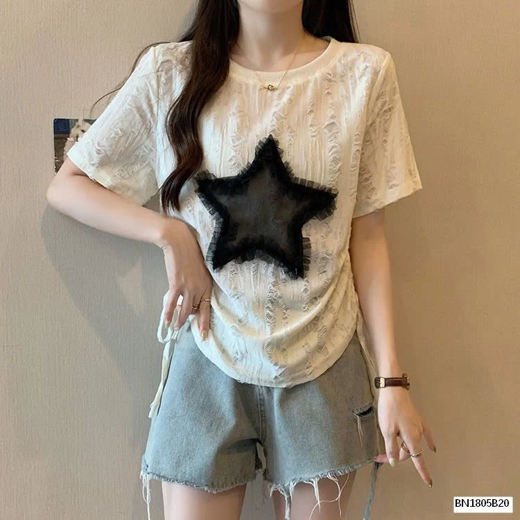 ÁO THUN RÁCH NGÔI SAO CÁ TÍNH