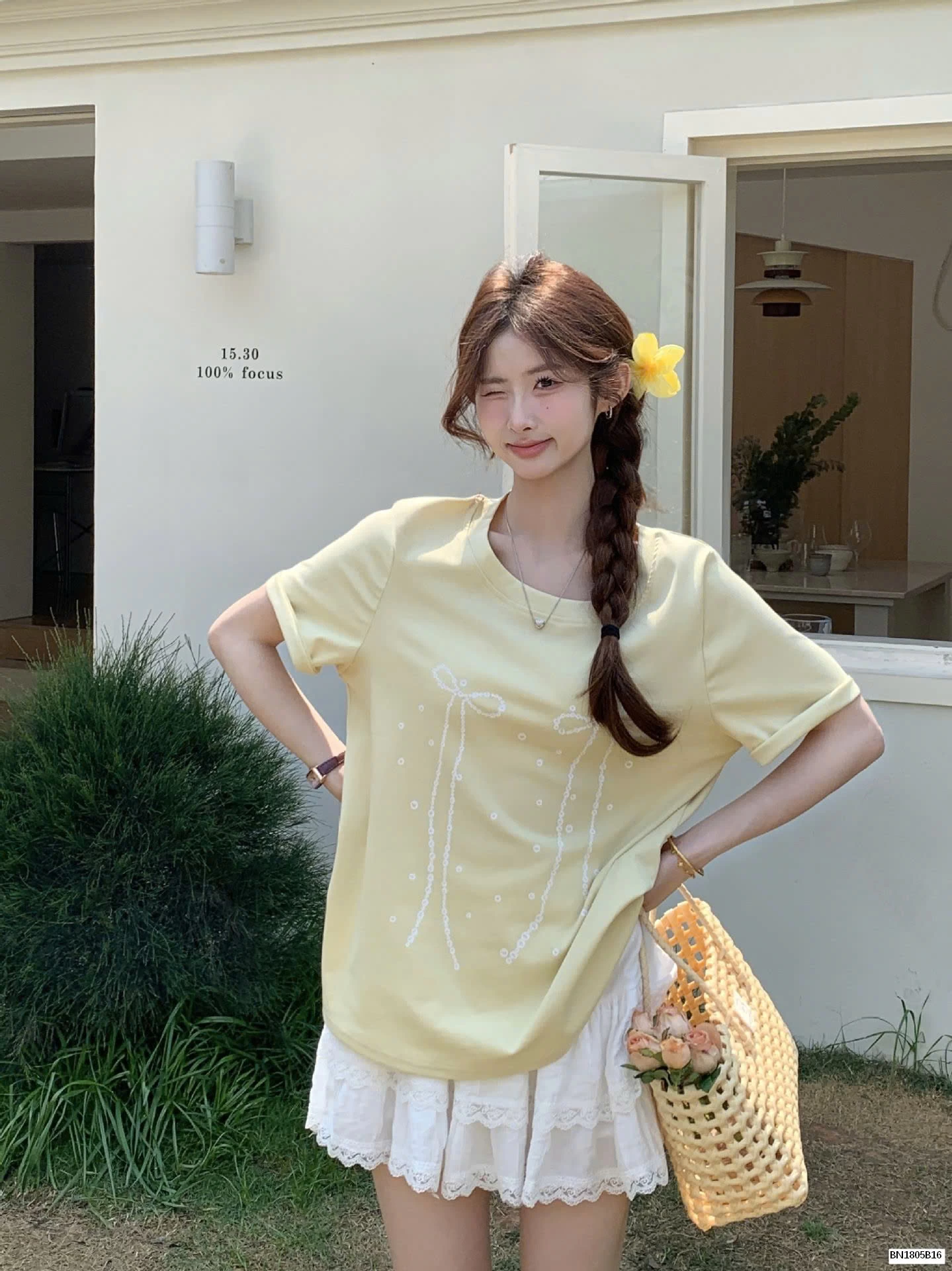 ÁO THUN IN HÌNH NƠ DÀI