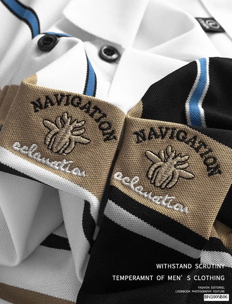 ÁO POLO NAM PHỐI KẺ NGANG