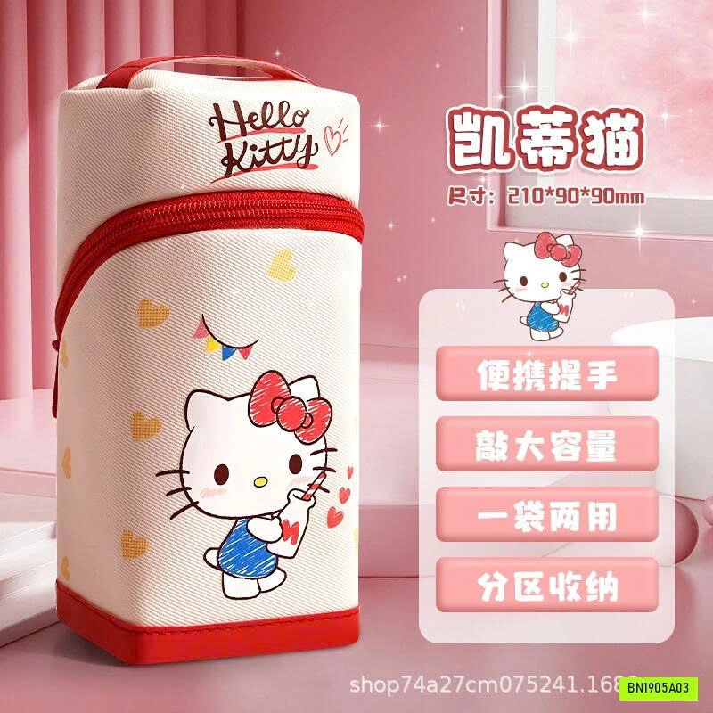COMBO BALO ĐI HỌC KITTY ĐỎ BÉ GÁI