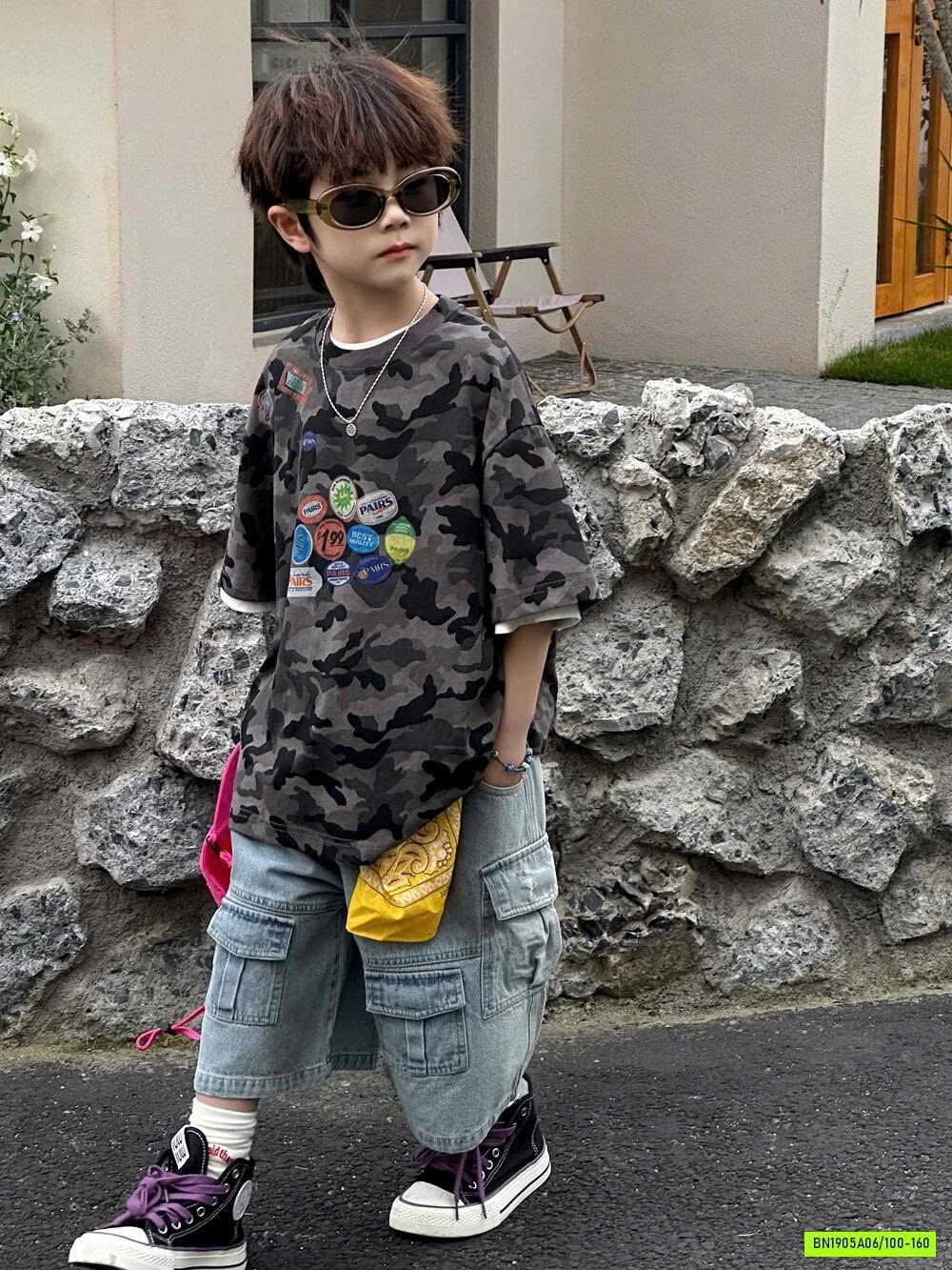 ÁO RẰN RI MIX SHORT JEANS AFTE