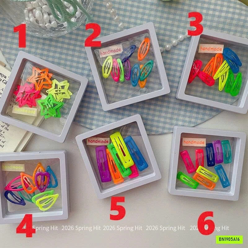 SÉT 9 KẸP TÓC NEON