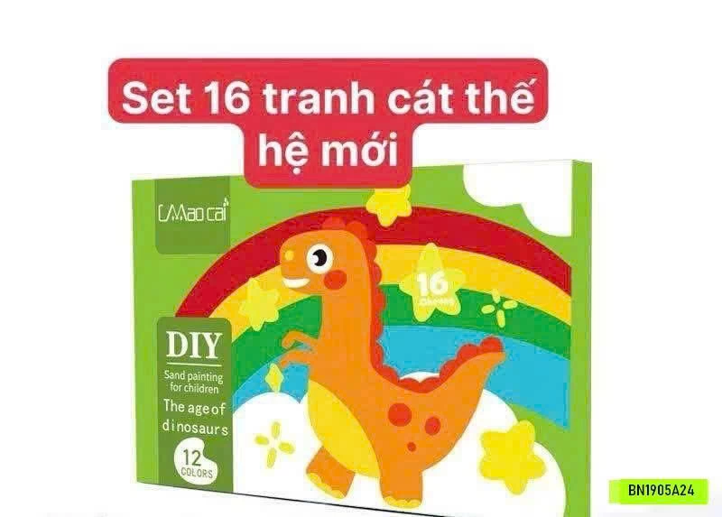 SET TRANH CÁT 16 HÌNH