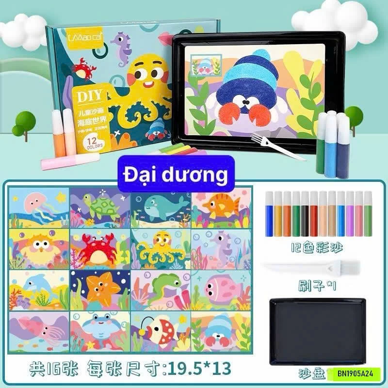 SET TRANH CÁT 16 HÌNH