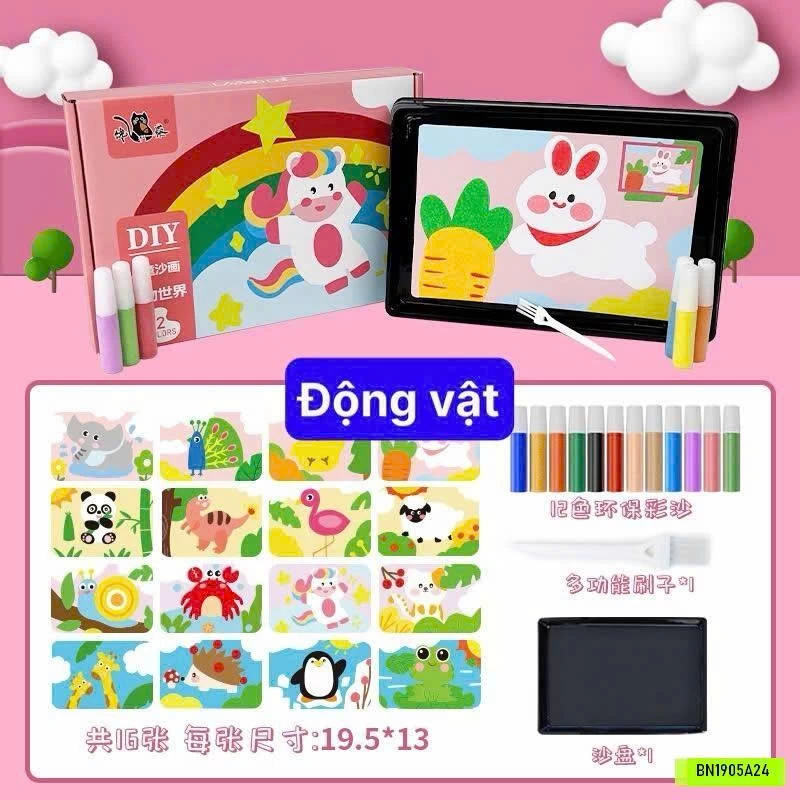 SET TRANH CÁT 16 HÌNH