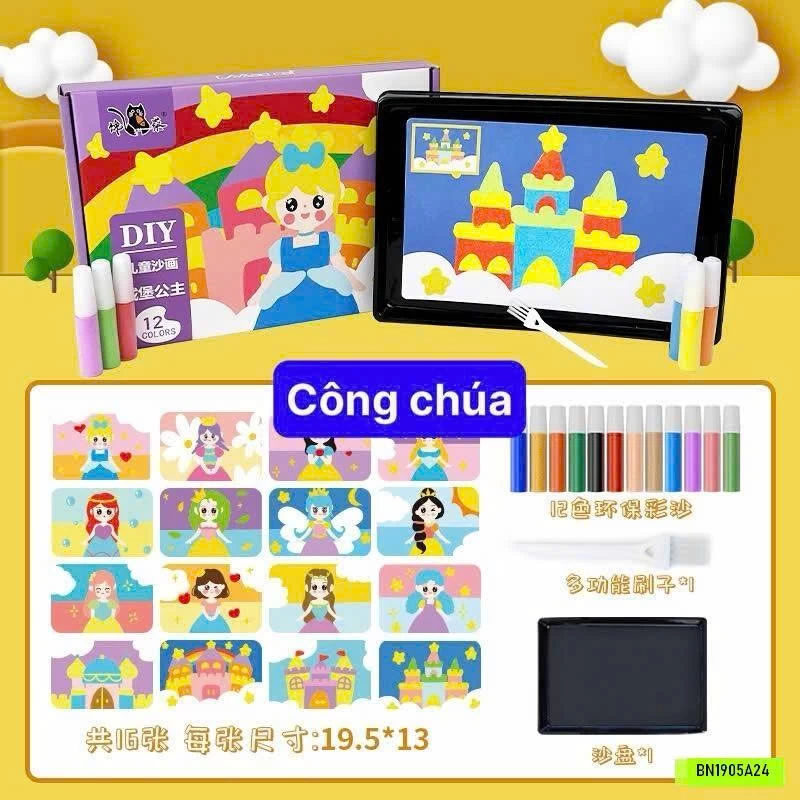 SET TRANH CÁT 16 HÌNH