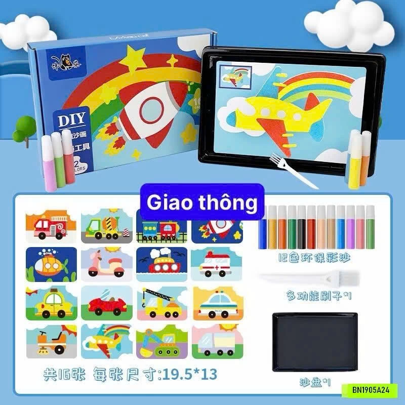 SET TRANH CÁT 16 HÌNH