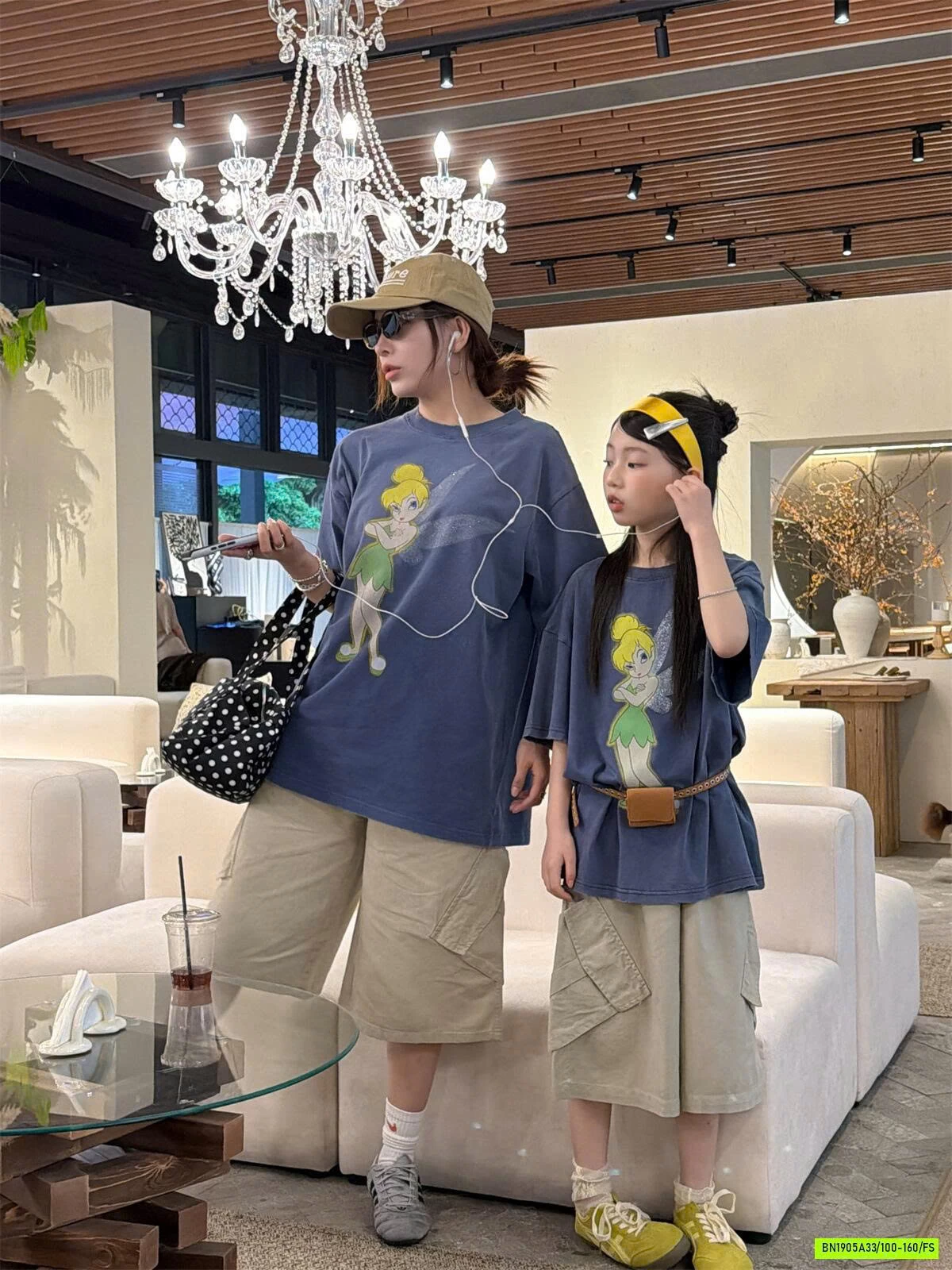 ÁO THUN CÔ TIÊN XANH MẸ BÉ