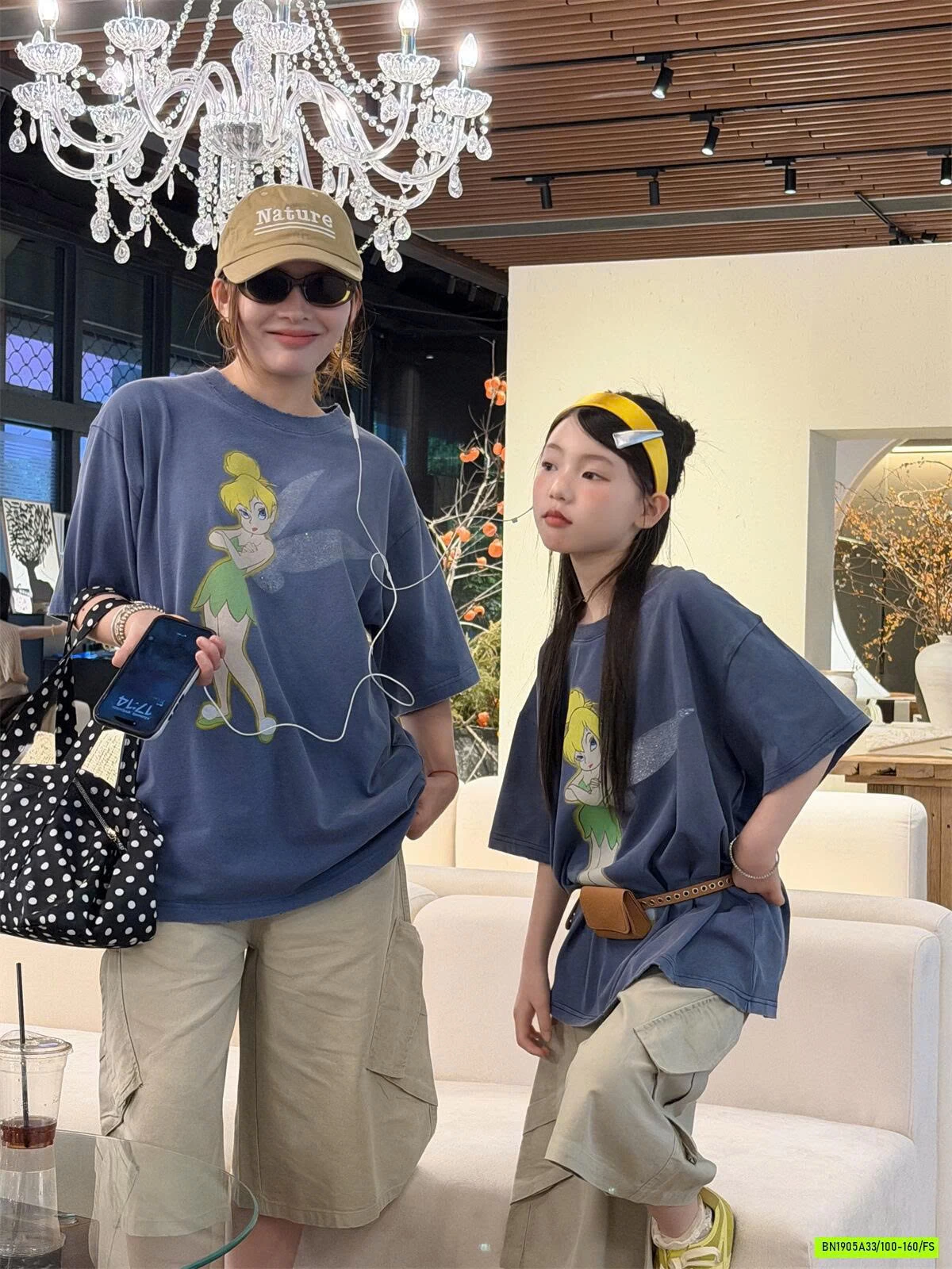 ÁO THUN CÔ TIÊN XANH MẸ BÉ