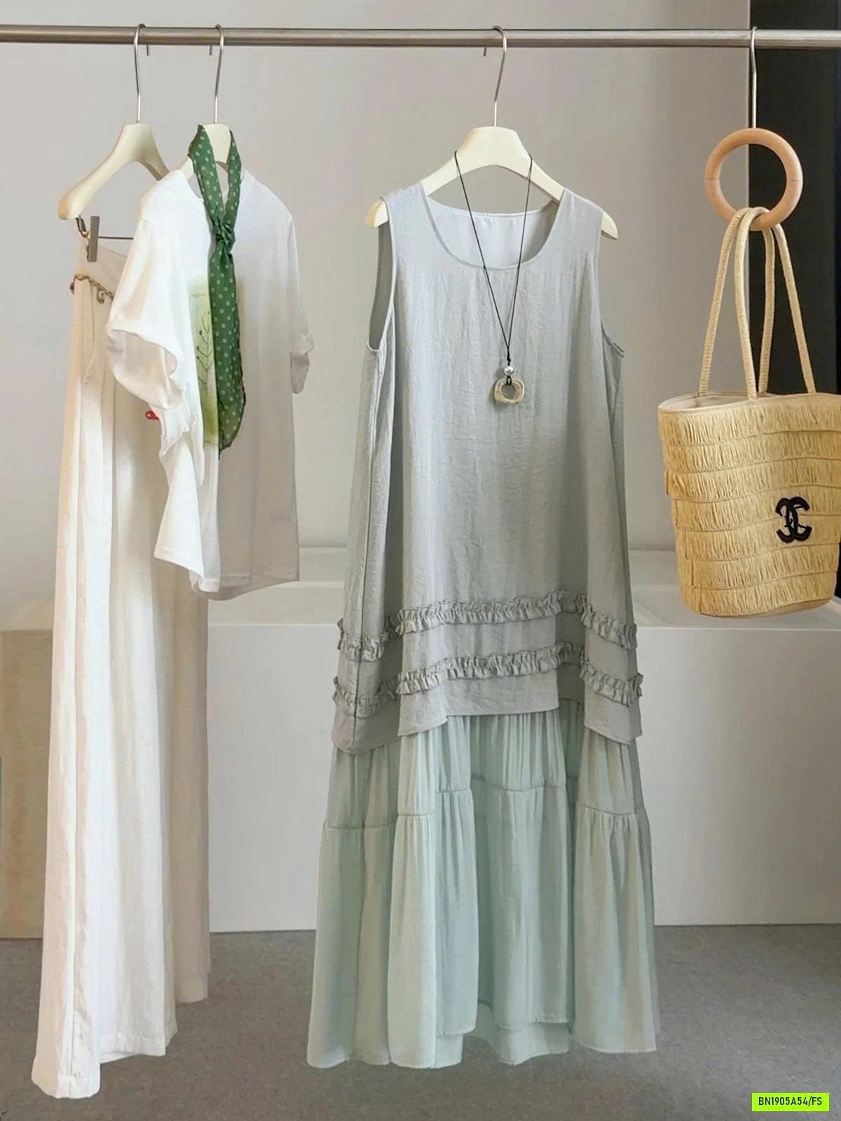 VÁY PHỐI VIỀN BÈO ANNA