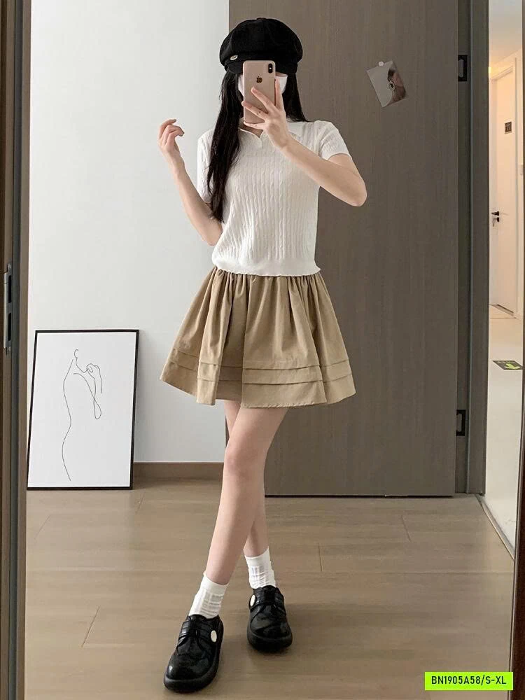 CHÂN VÁY XÒE BỒNG DÁNG NGẮN