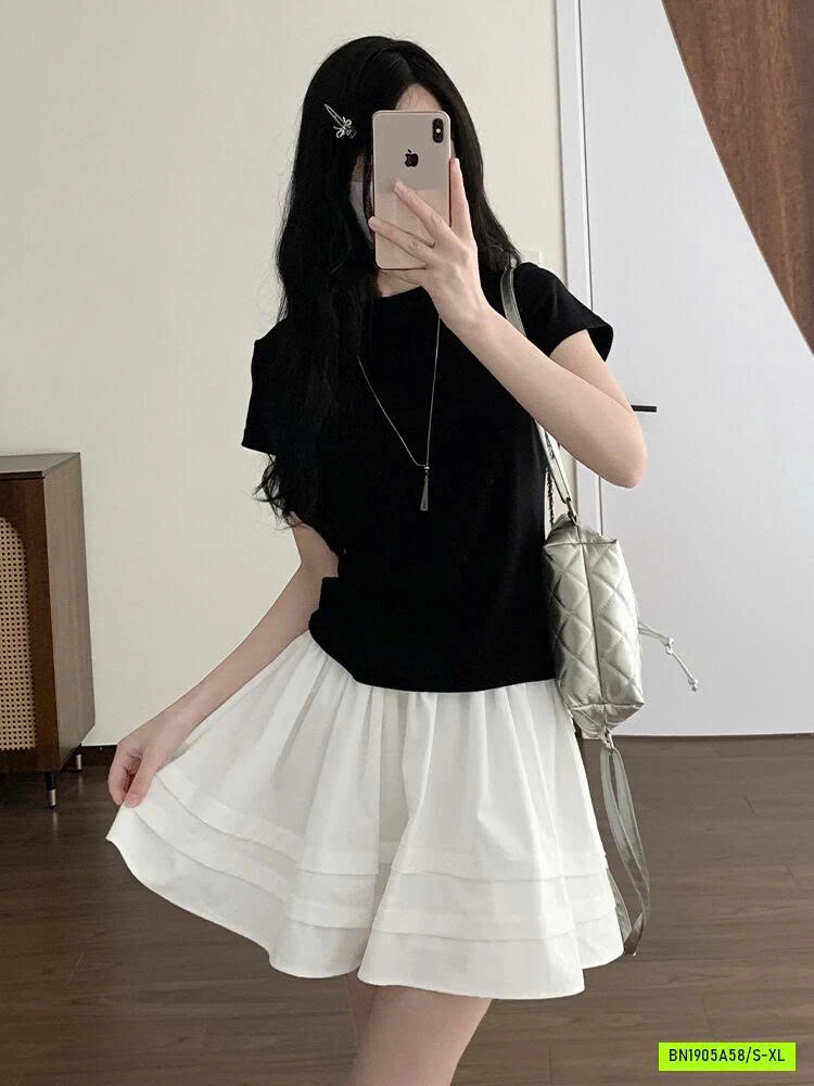 CHÂN VÁY XÒE BỒNG DÁNG NGẮN