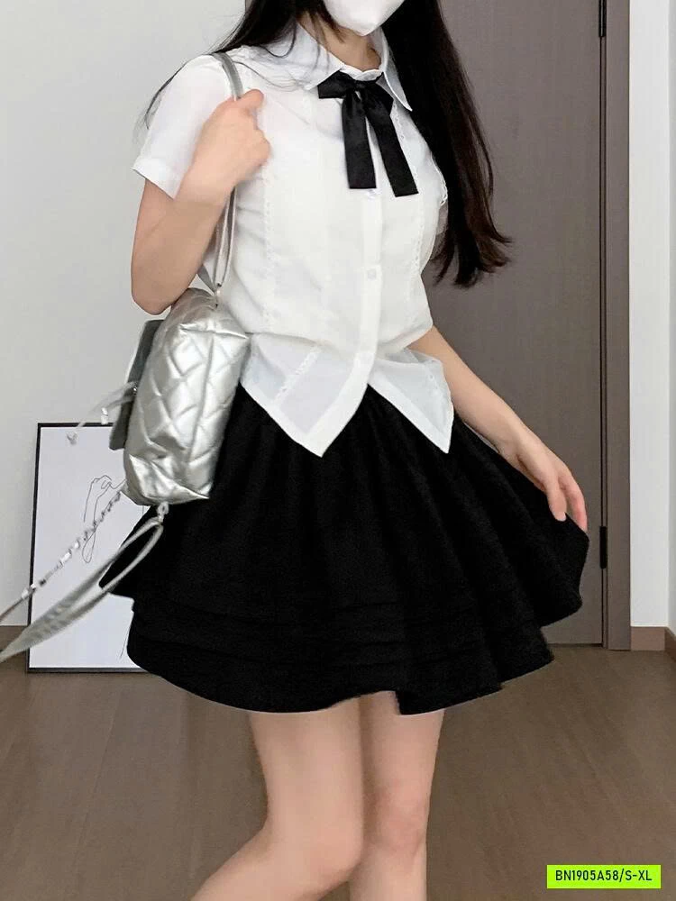 CHÂN VÁY XÒE BỒNG DÁNG NGẮN