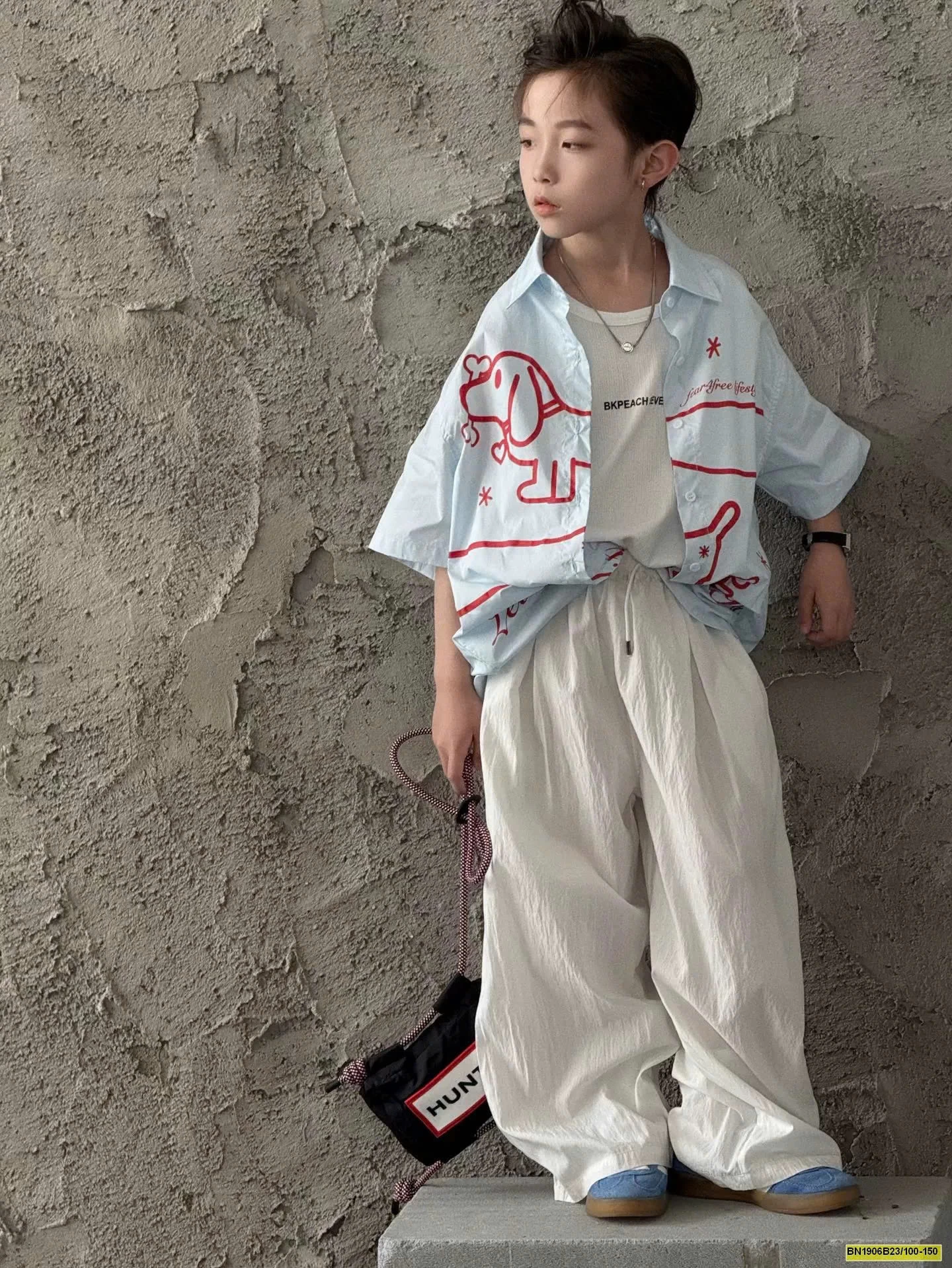 ÁO SƠ MI IN HÌNH CHÓ LẠP XƯỞNG