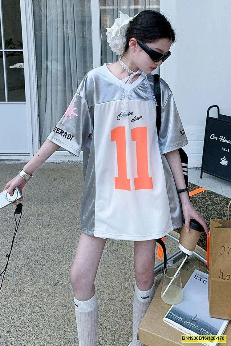 SÉT ÁO THUN THỂ THAO SỐ 11 MIX CV TRẮNG