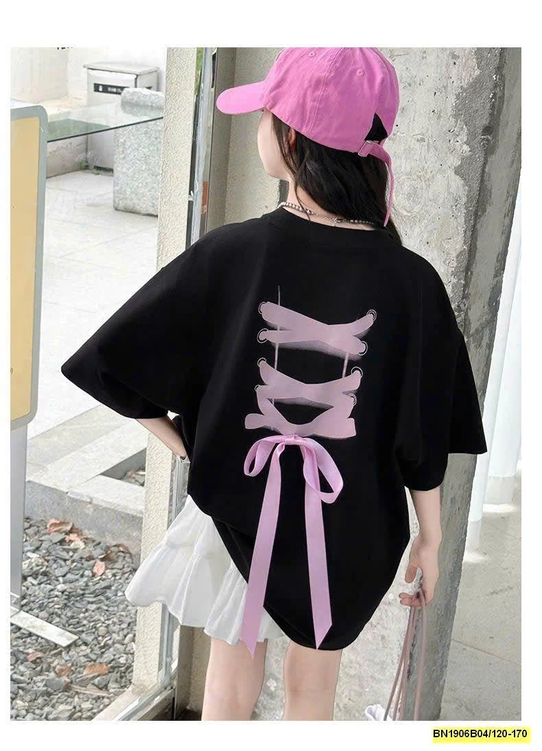 SET ÁO PHÔNG NƠ LƯNG PHỐI CHÂN VÁY TRẮNG