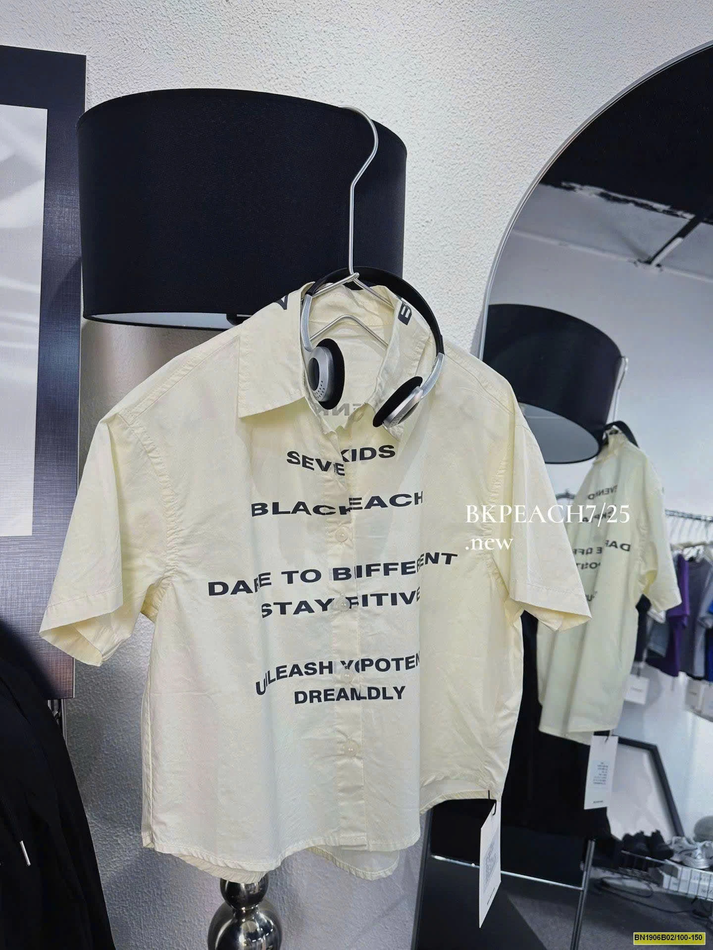 ÁO SƠ MI DÁNG RỘNG IN CHỮ