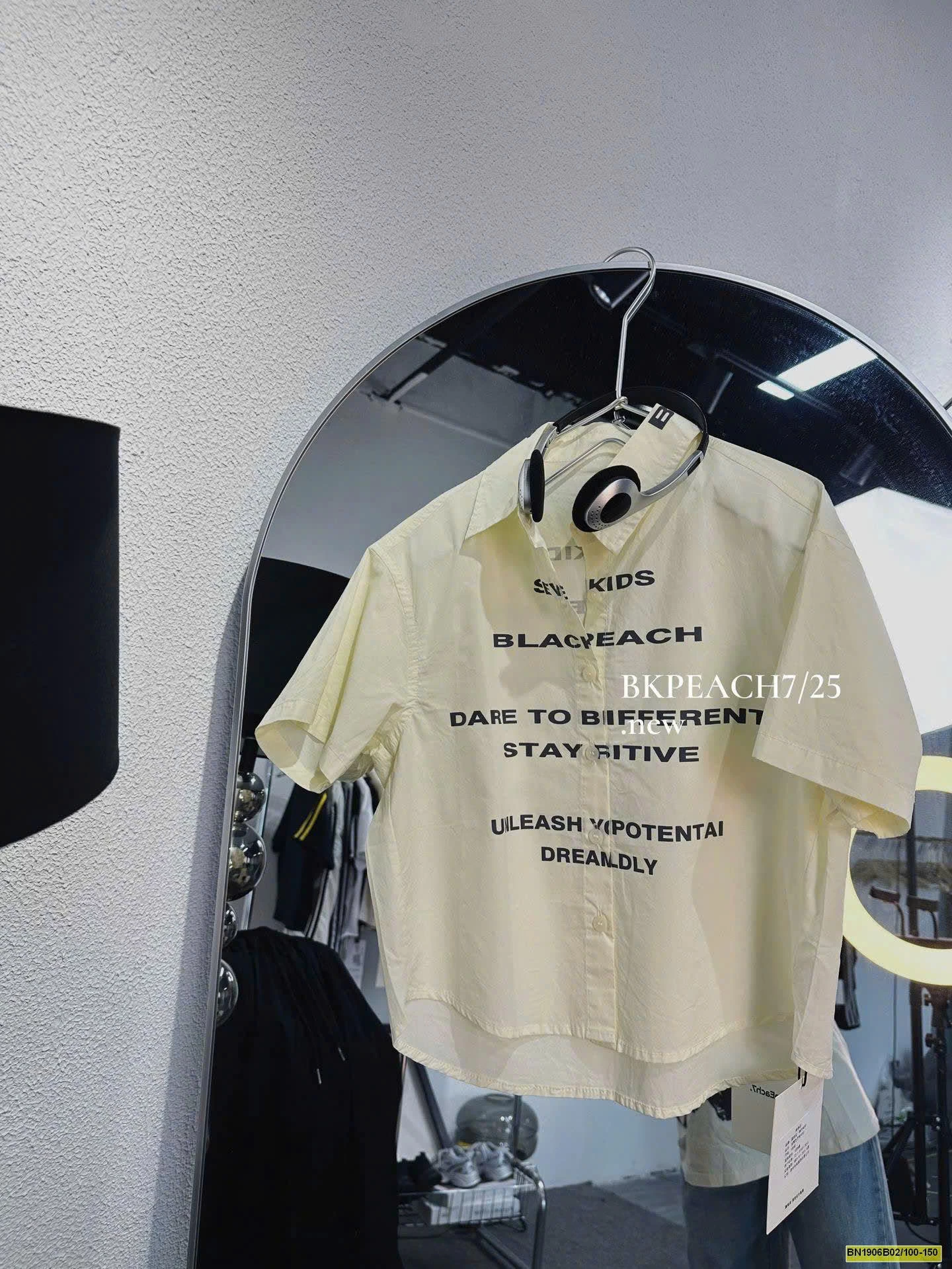 ÁO SƠ MI DÁNG RỘNG IN CHỮ