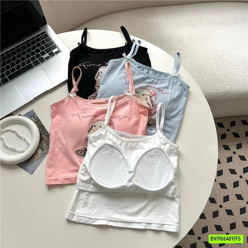 CROPTOP 2 DÂY KÈM BRA