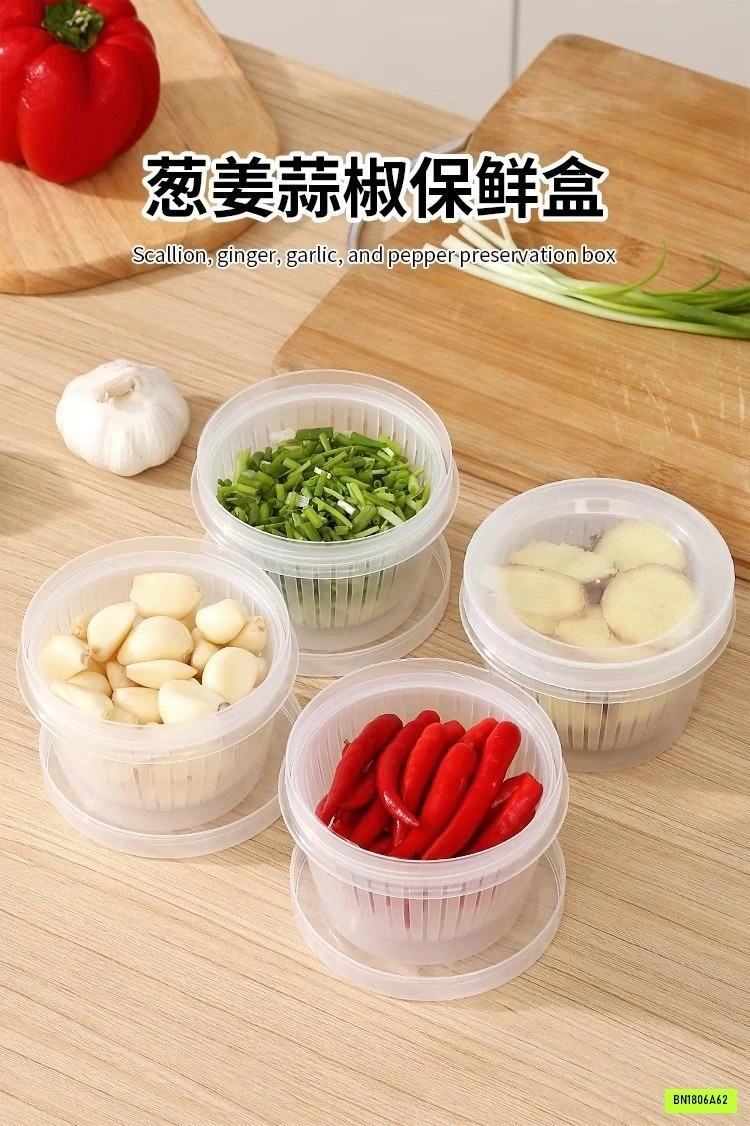 SET 8 HỘP ĐỰNG THỰC PHẨM HÀNH LÁ, GỪNG TỎI