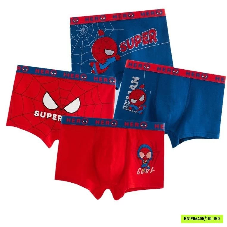 SÉT 4 CHIP ĐÙI SPIDERMAN BÉ TRAI