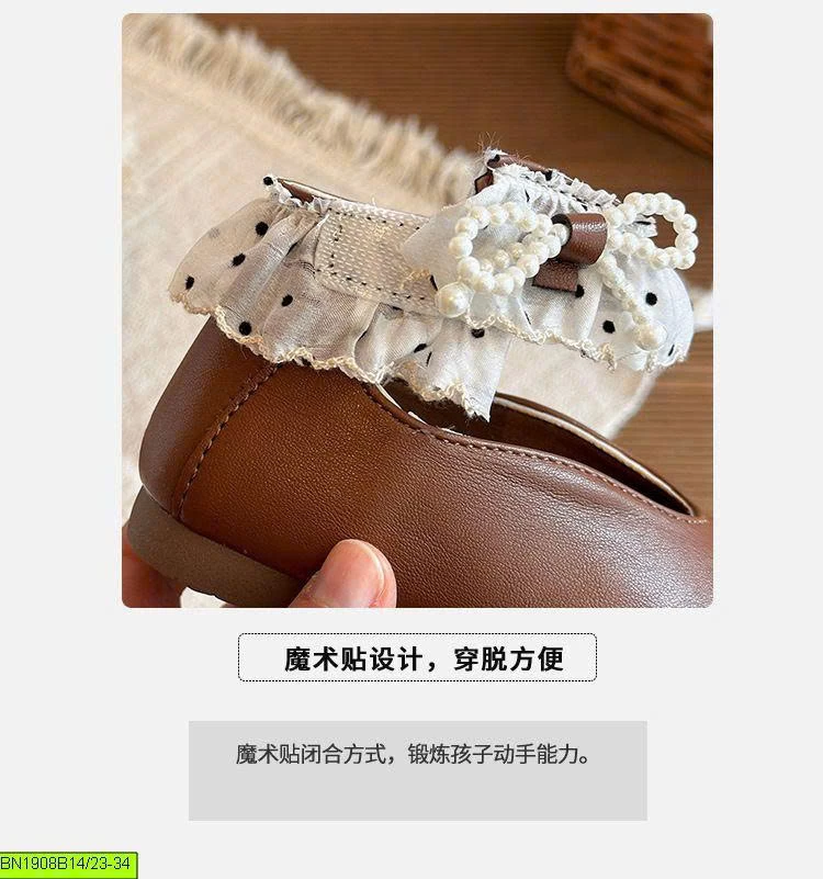 BOOT CỔ NGẮN PHỐI NƠ CHẤM BI
