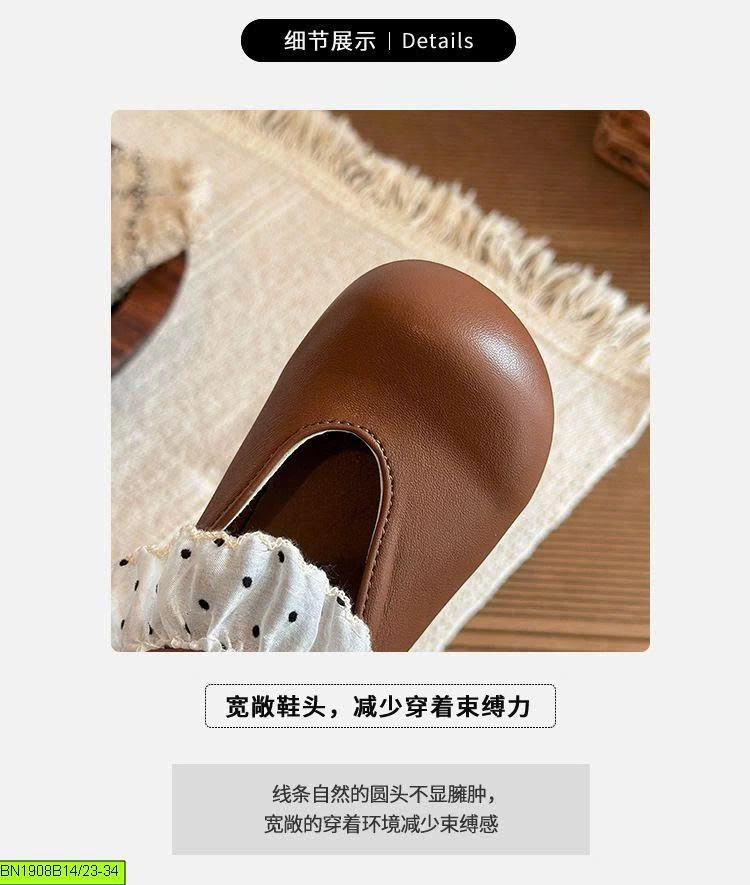 BOOT CỔ NGẮN PHỐI NƠ CHẤM BI