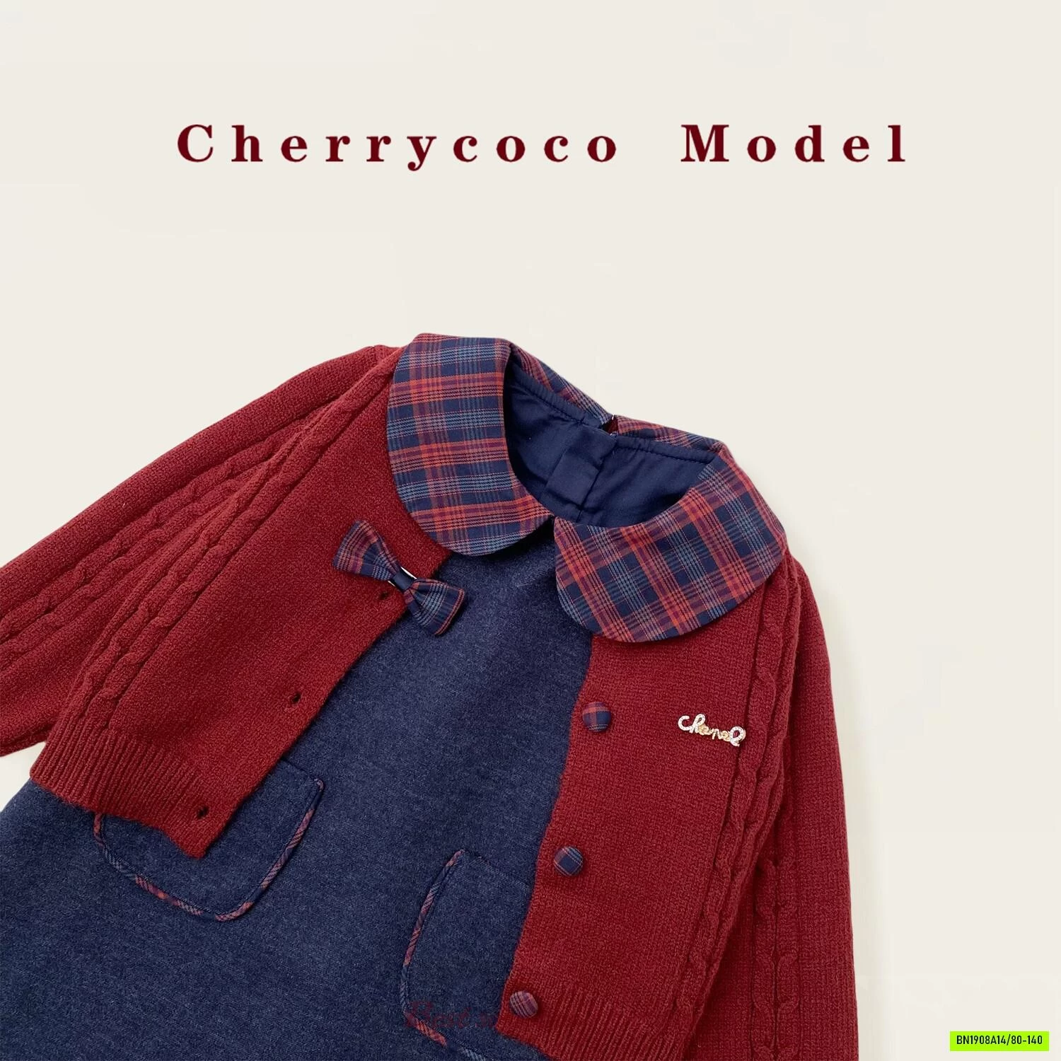 SÉT VÁY MIX CARDIGAN ĐỎ CHERRYCOCO