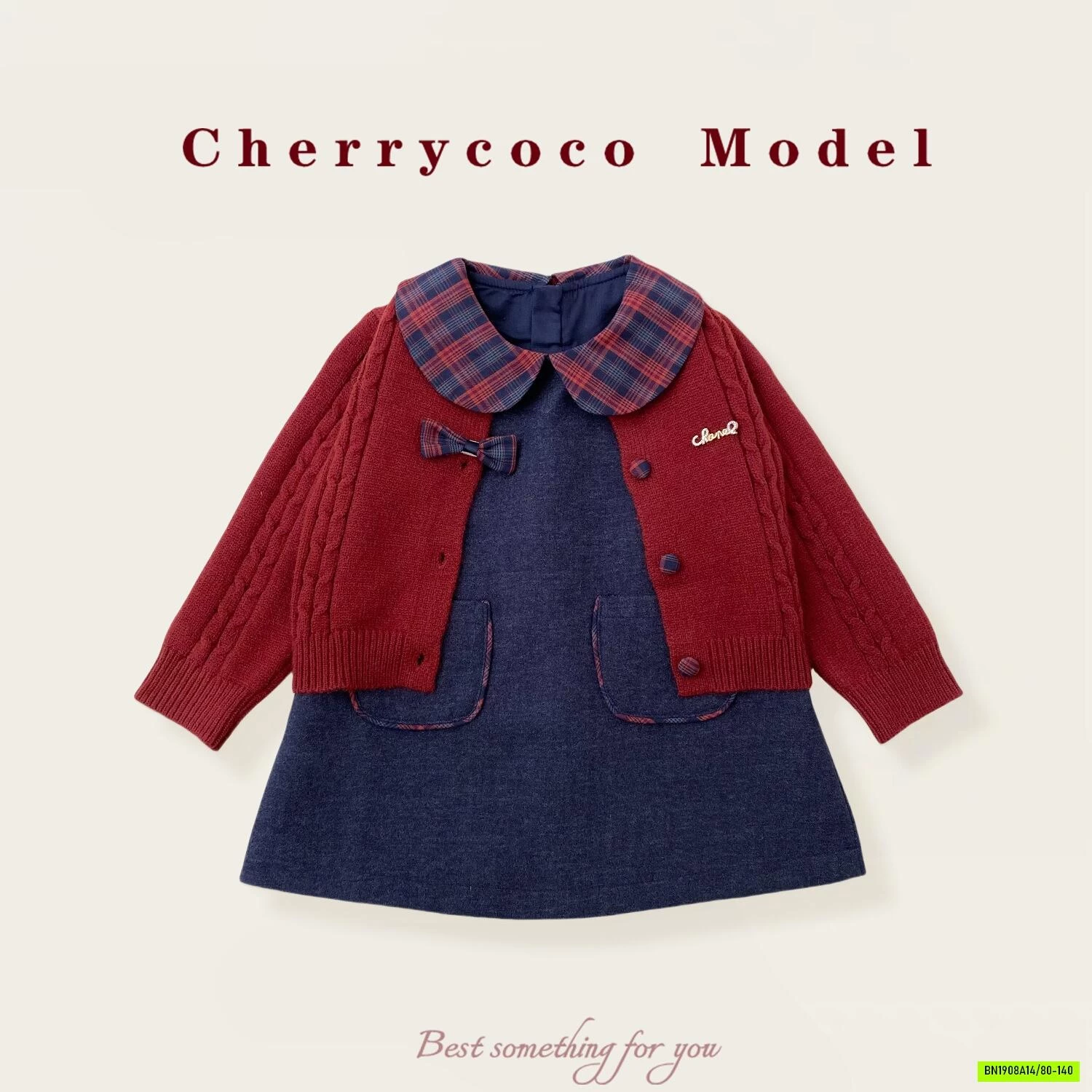 SÉT VÁY MIX CARDIGAN ĐỎ CHERRYCOCO