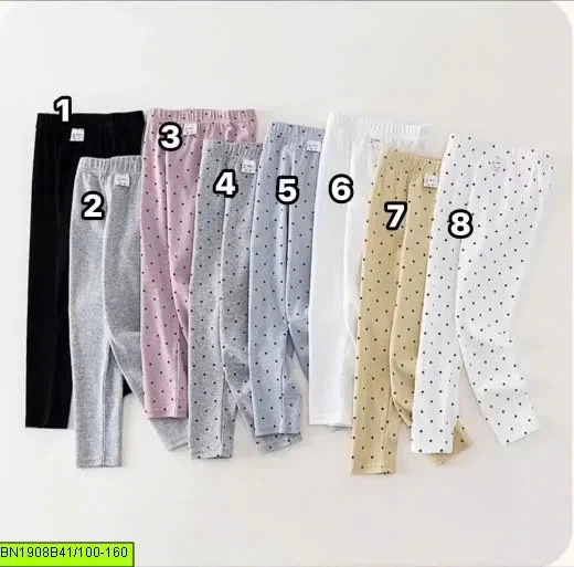 QUẦN LEGGING COTTON CHO BÉ GÁI