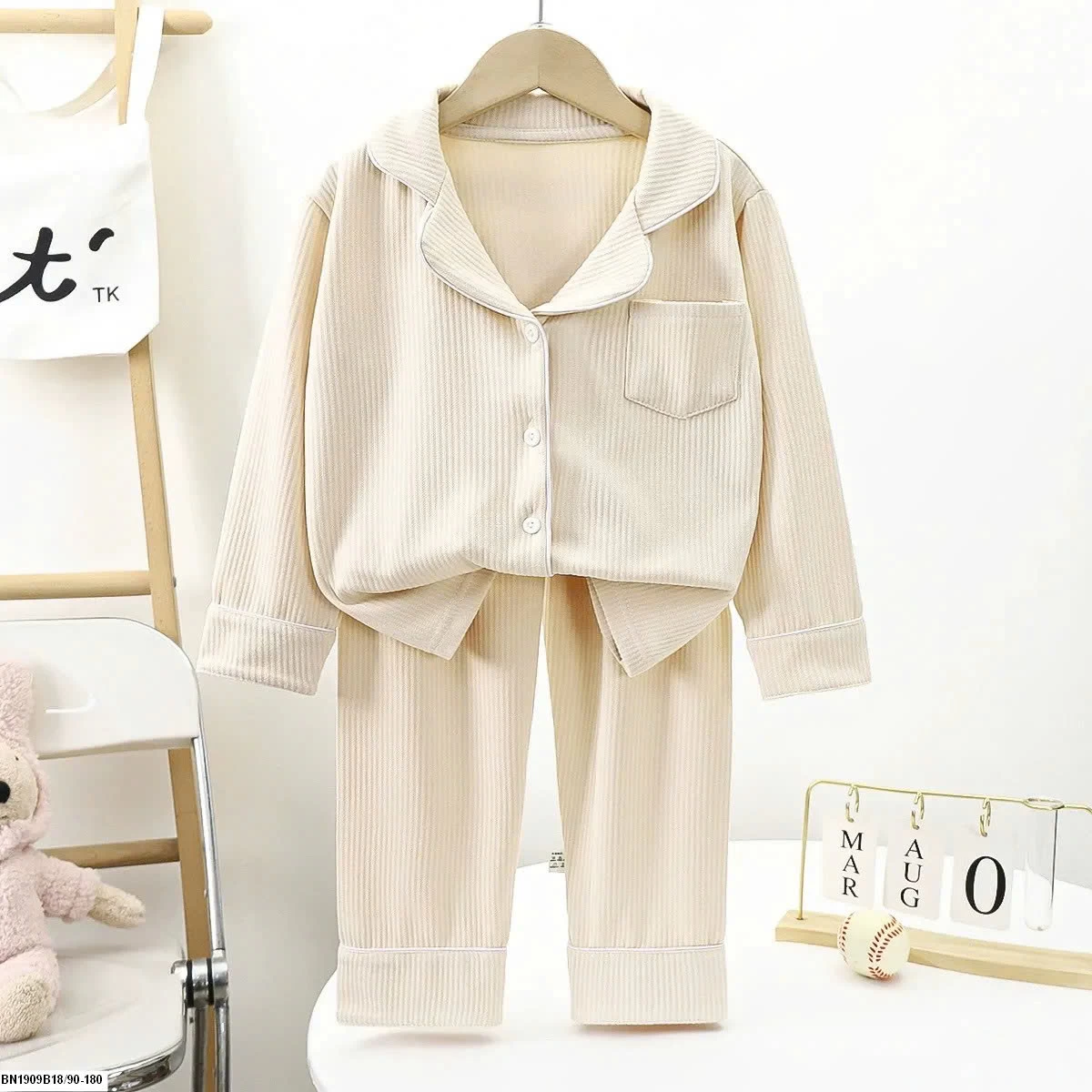 BỘ PIJAMA TRƠN CHO BÉ