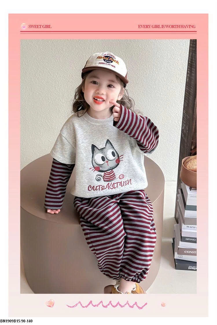 BỘ COTTON MÈO DỄ THƯƠNG