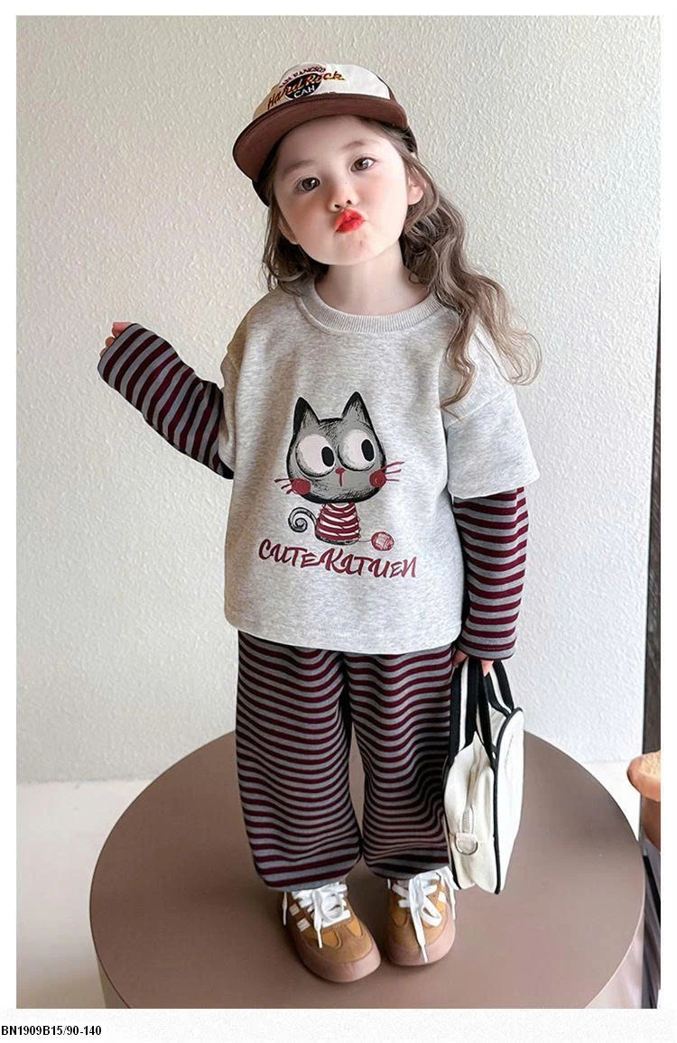 BỘ COTTON MÈO DỄ THƯƠNG