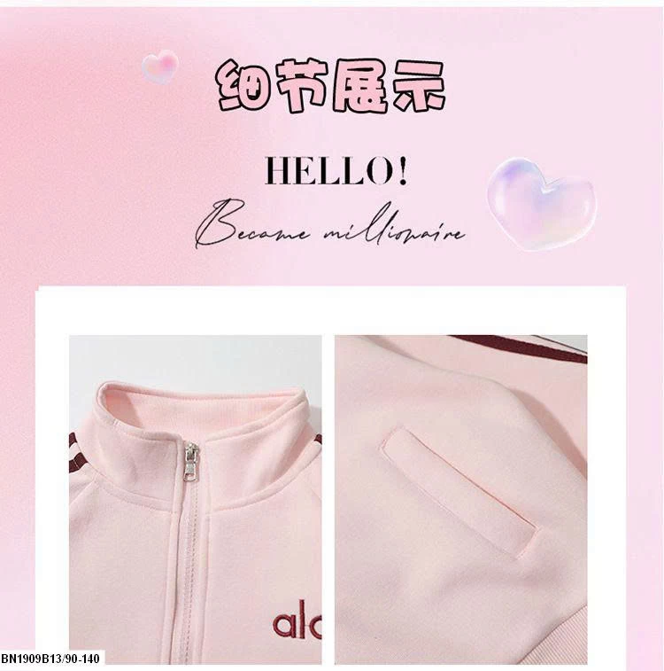 SÉT NỈ ALO SỌC HỒNG